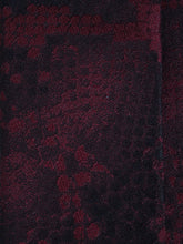 PYTHON 3-fold burgundy jacquard silk tie